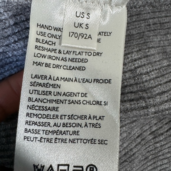 Free People Women’s Gray Oversized Softly Structured Knit Tunic Sweater Sz S - Picture 10 of 10